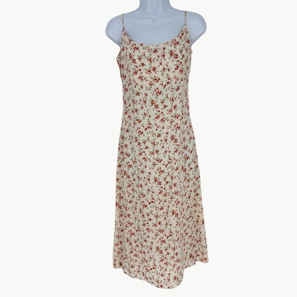 Reformation Women's Sloane Floral Midi Slip Dress | Sz Medium | Tosca Cream - Picture 2 of 16